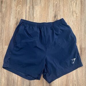 Gymshark Blue Athletic Shorts Soft Fabric Design